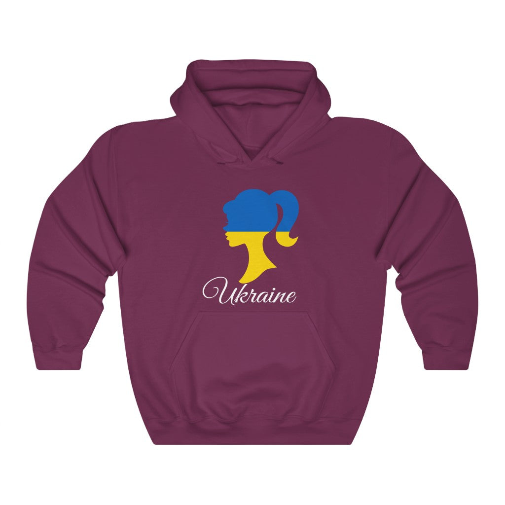 Ukraine Girl Flag Hoodie Sweatshirt 2 - Unisex