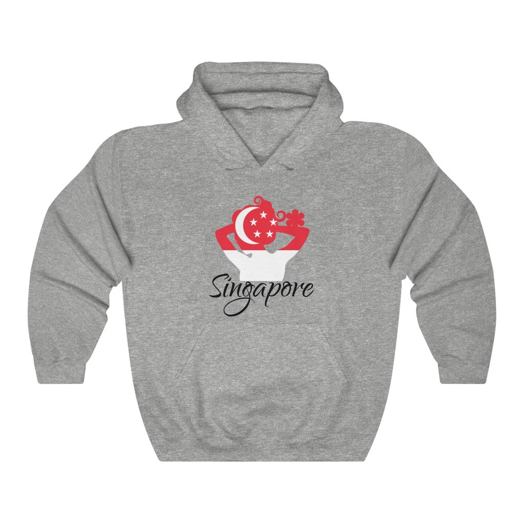 Singapore Lady Flag Hoodie Sweatshirt 1 - Unisex