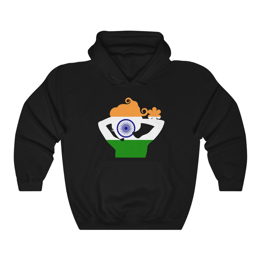 India Lady Flag Hoodie Sweatshirt - Unisex