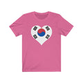 South Korea Heart Flag Premium Tee - Unisex