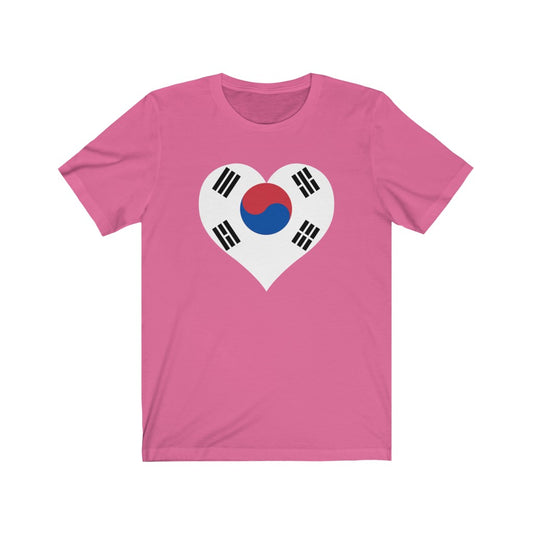 South Korea Heart Flag Premium Tee - Unisex