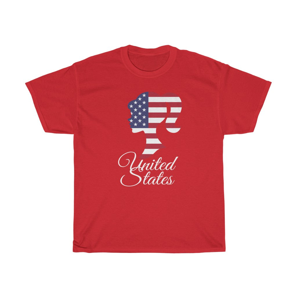 United States of America Girl Flag Standard Tee 2 - Unisex