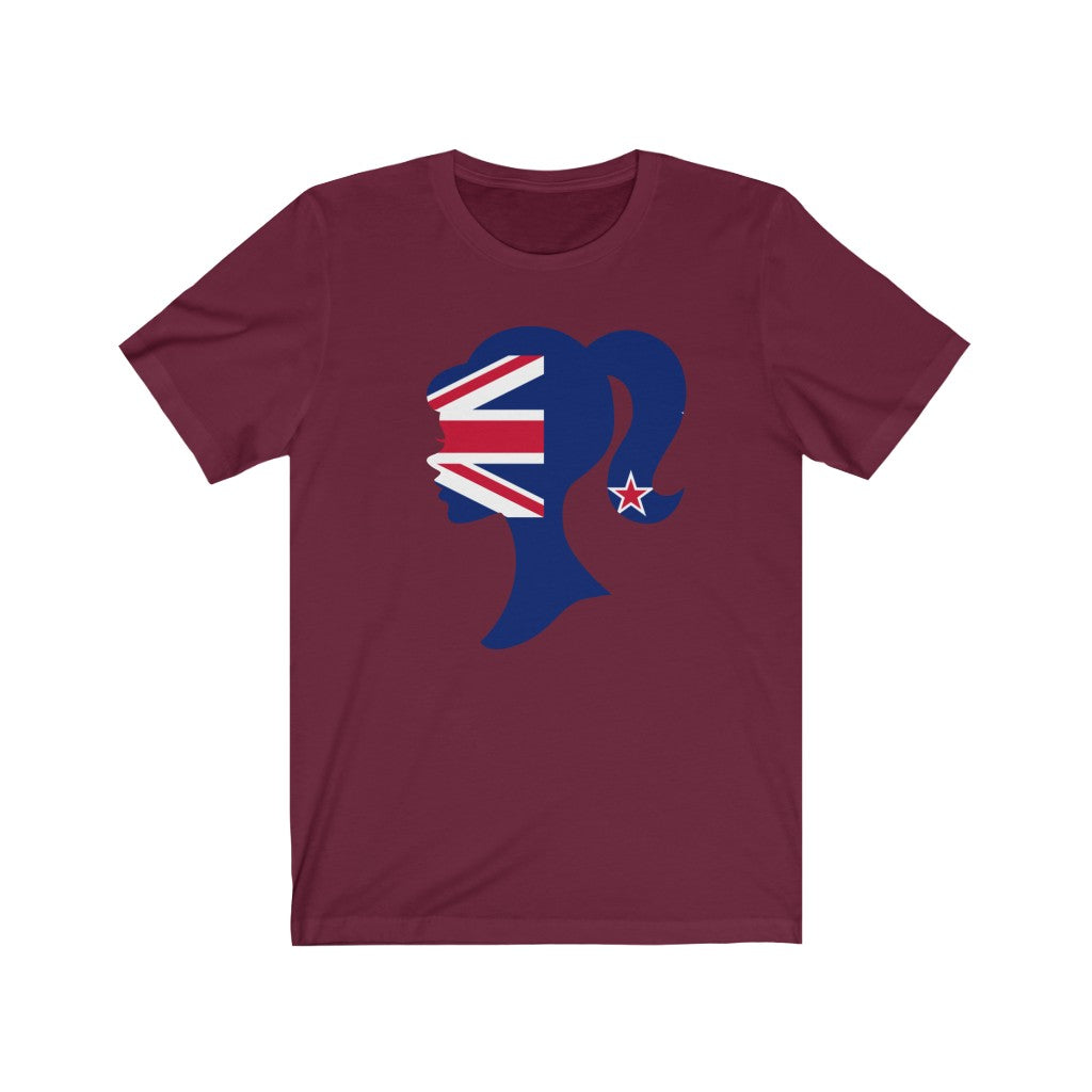 New Zealand Girl Flag Premium Tee - Unisex