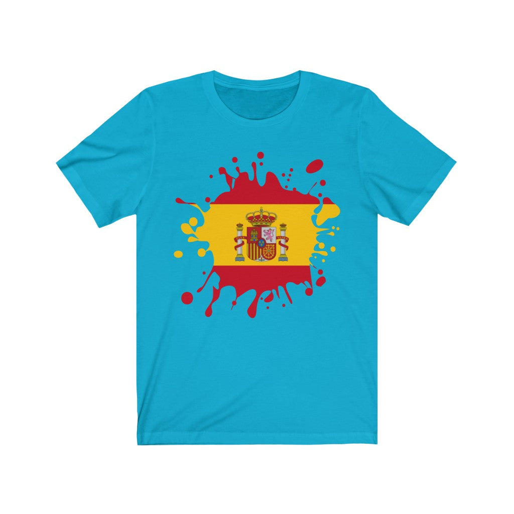 Spain Splat Flag Premium Tee - Unisex