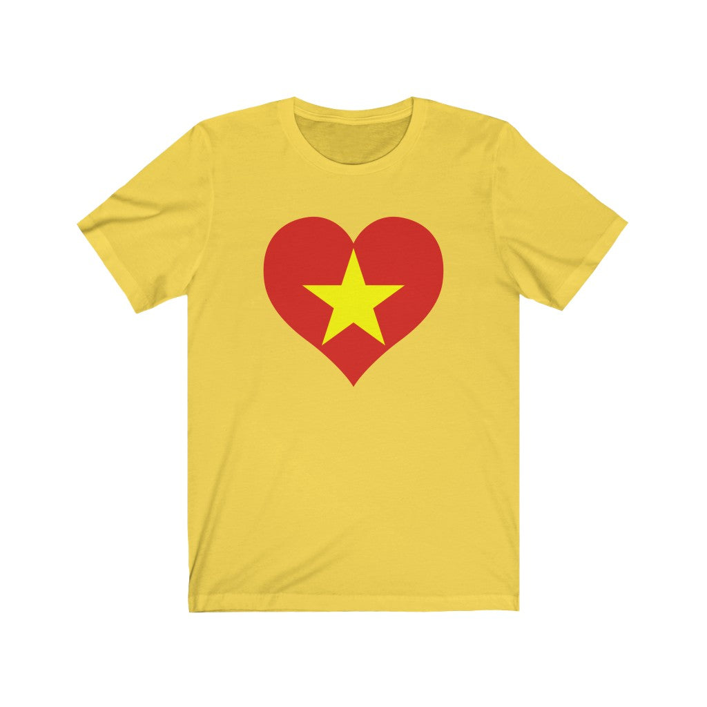 Vietnam Heart Flag Premium Tee - Unisex