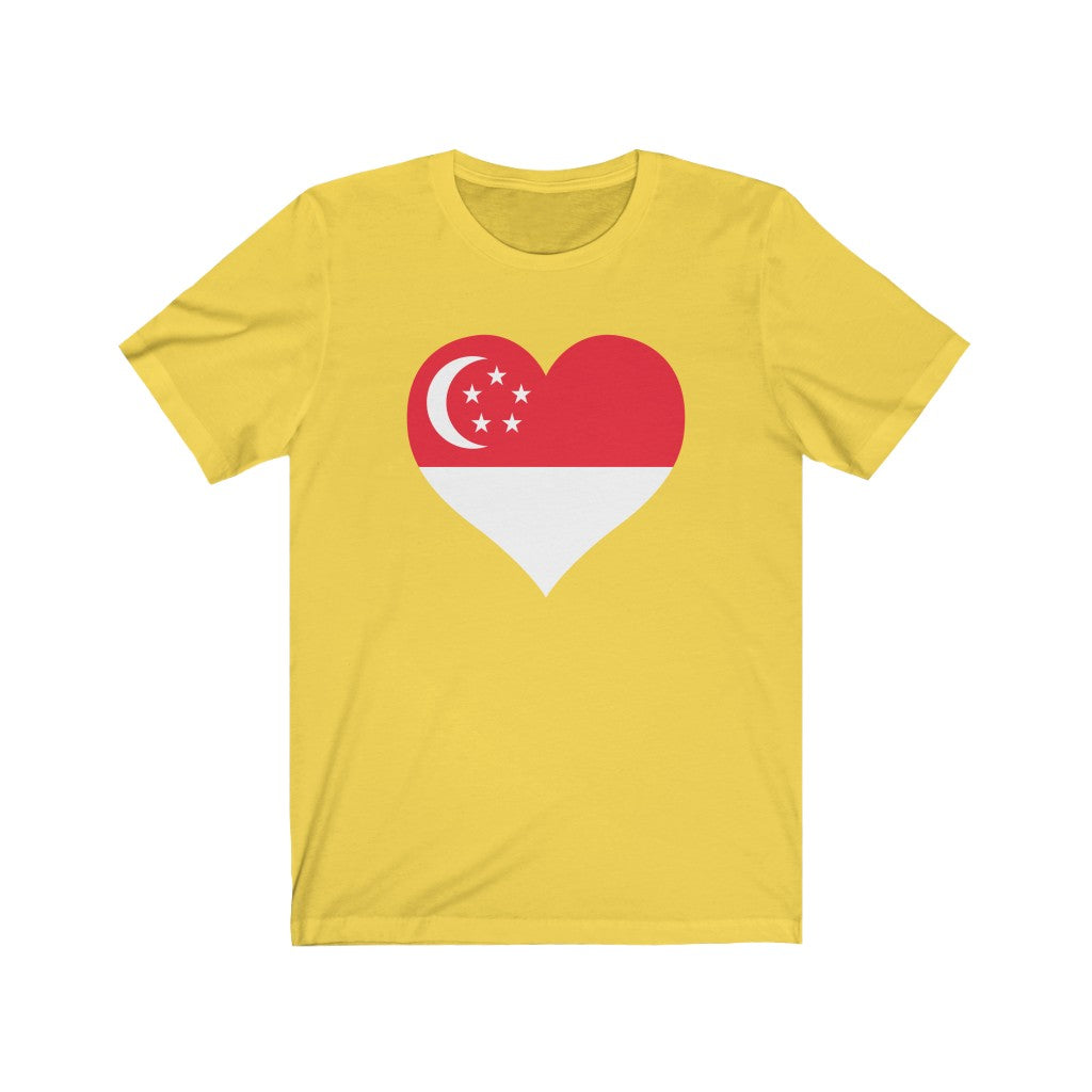 Singapore Heart Flag Premium Tee - Unisex