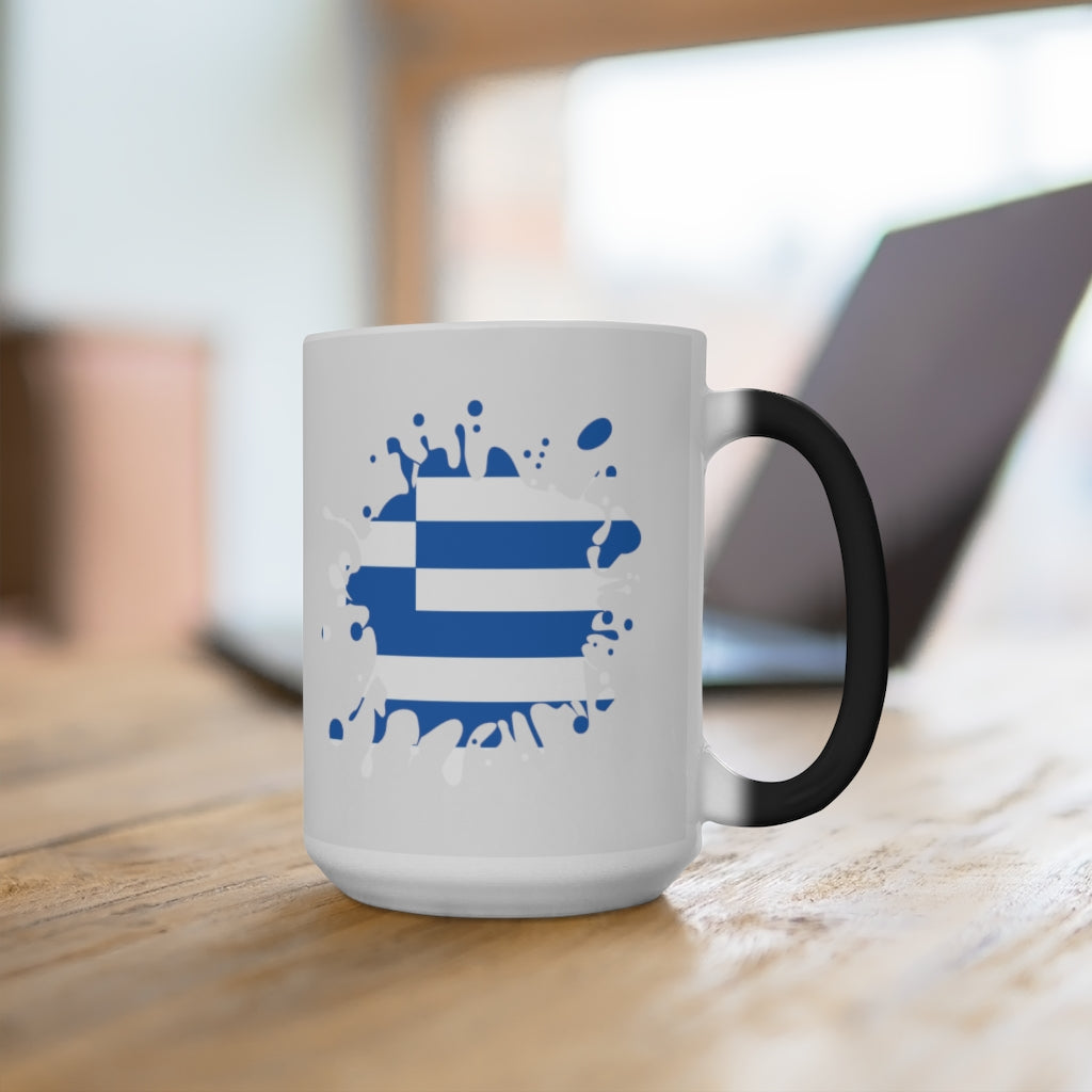Greece Splat Color Changing Mug