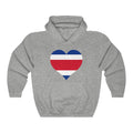 Costa Rica Heart Flag Hoodie Sweatshirt - Unisex