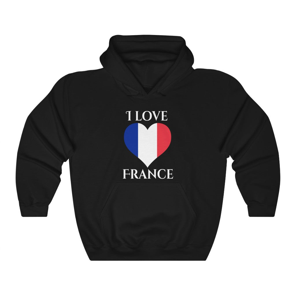 France Heart Flag Hoodie Sweatshirt 2 - Unisex