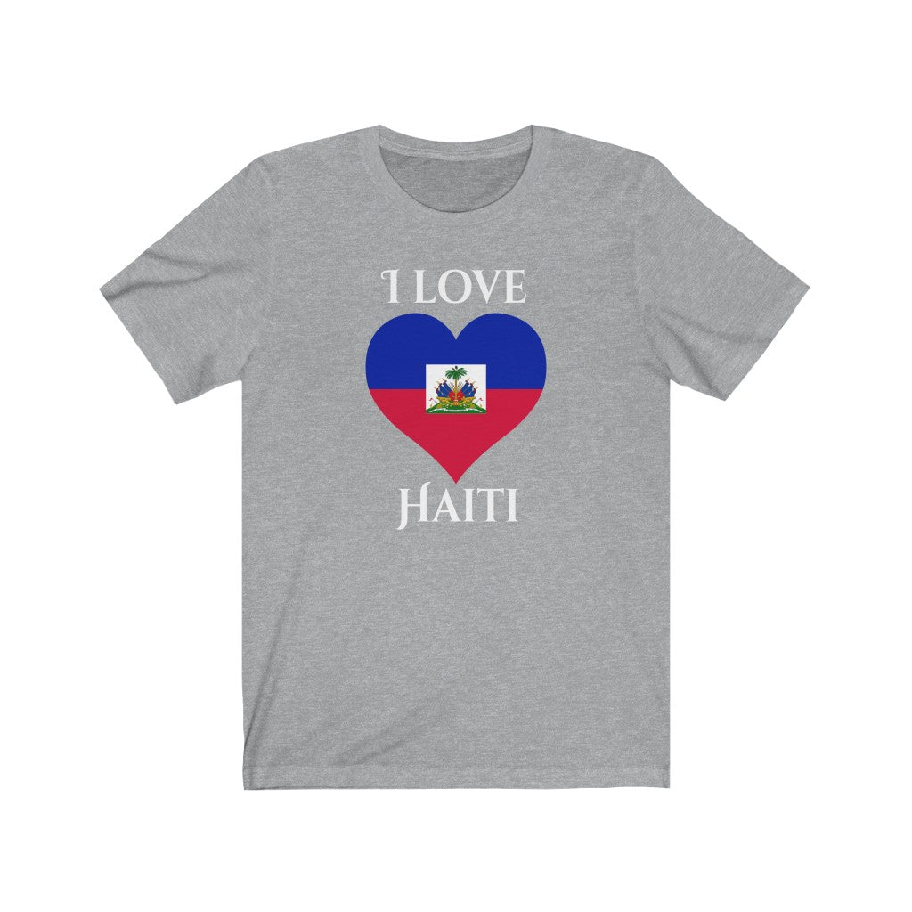 Haiti Heart Flag Premium Tee 2 - Unisex