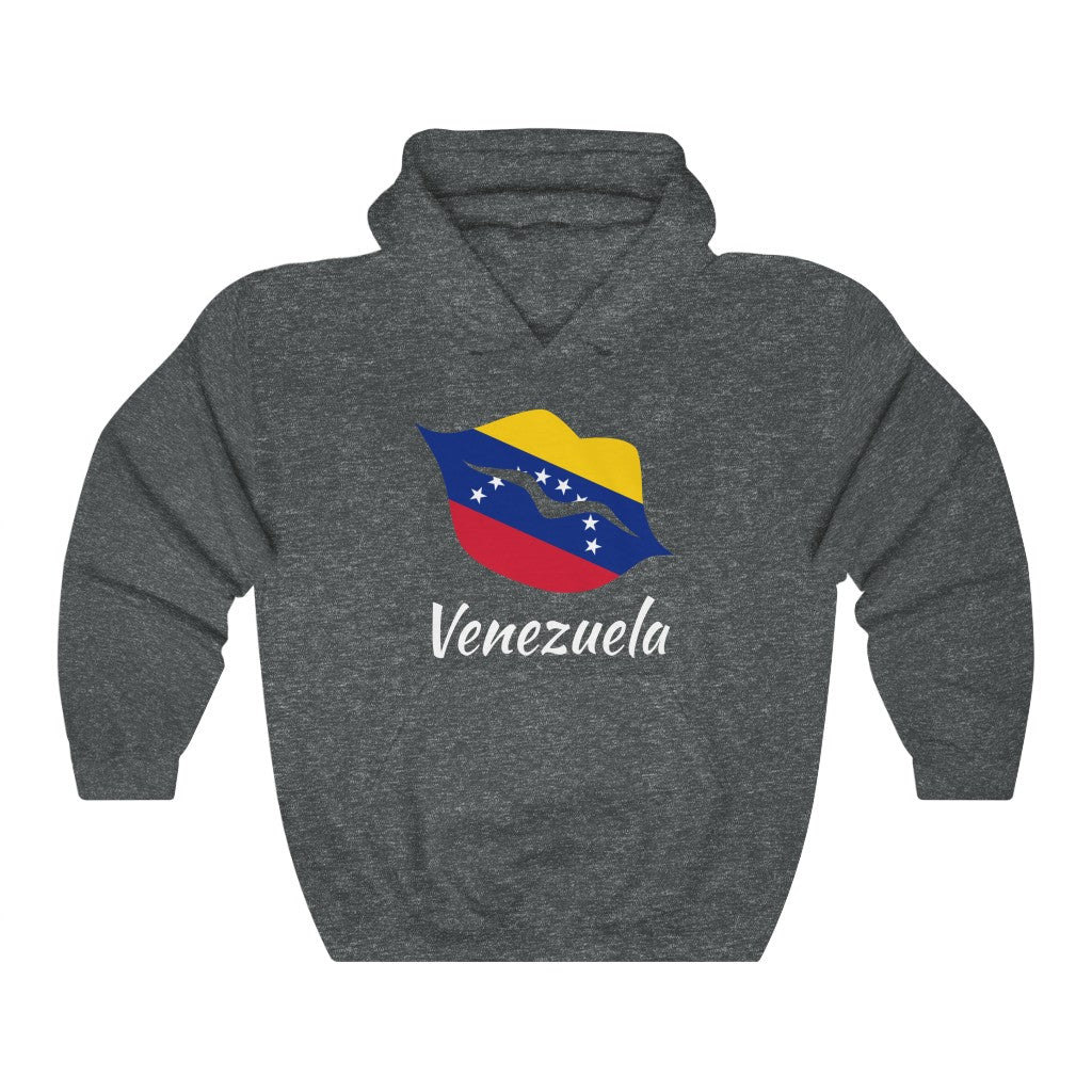 Venezuela Lips Flag Hoodie Sweatshirt 2 - Unisex