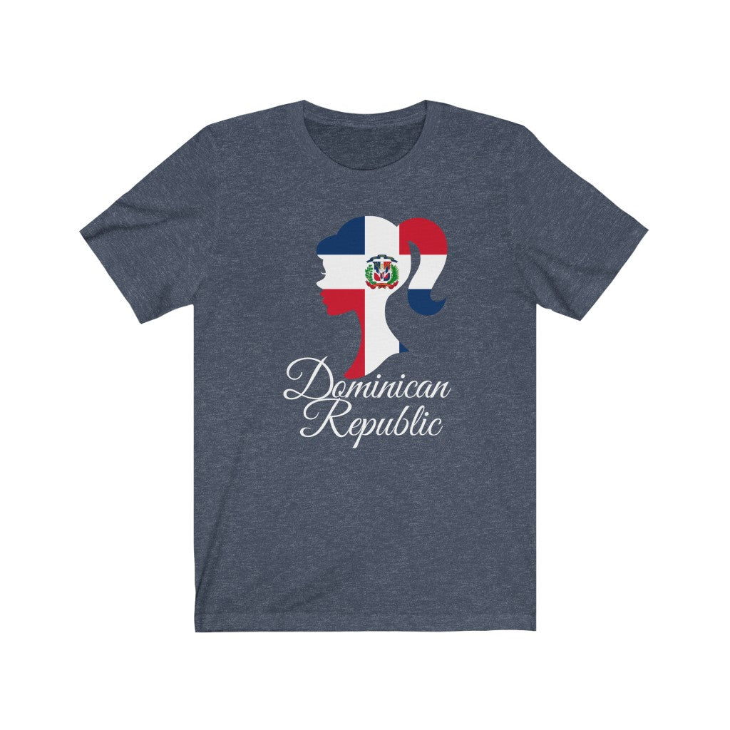 Dominican Republic Girl Flag Premium Tee 2 - Unisex