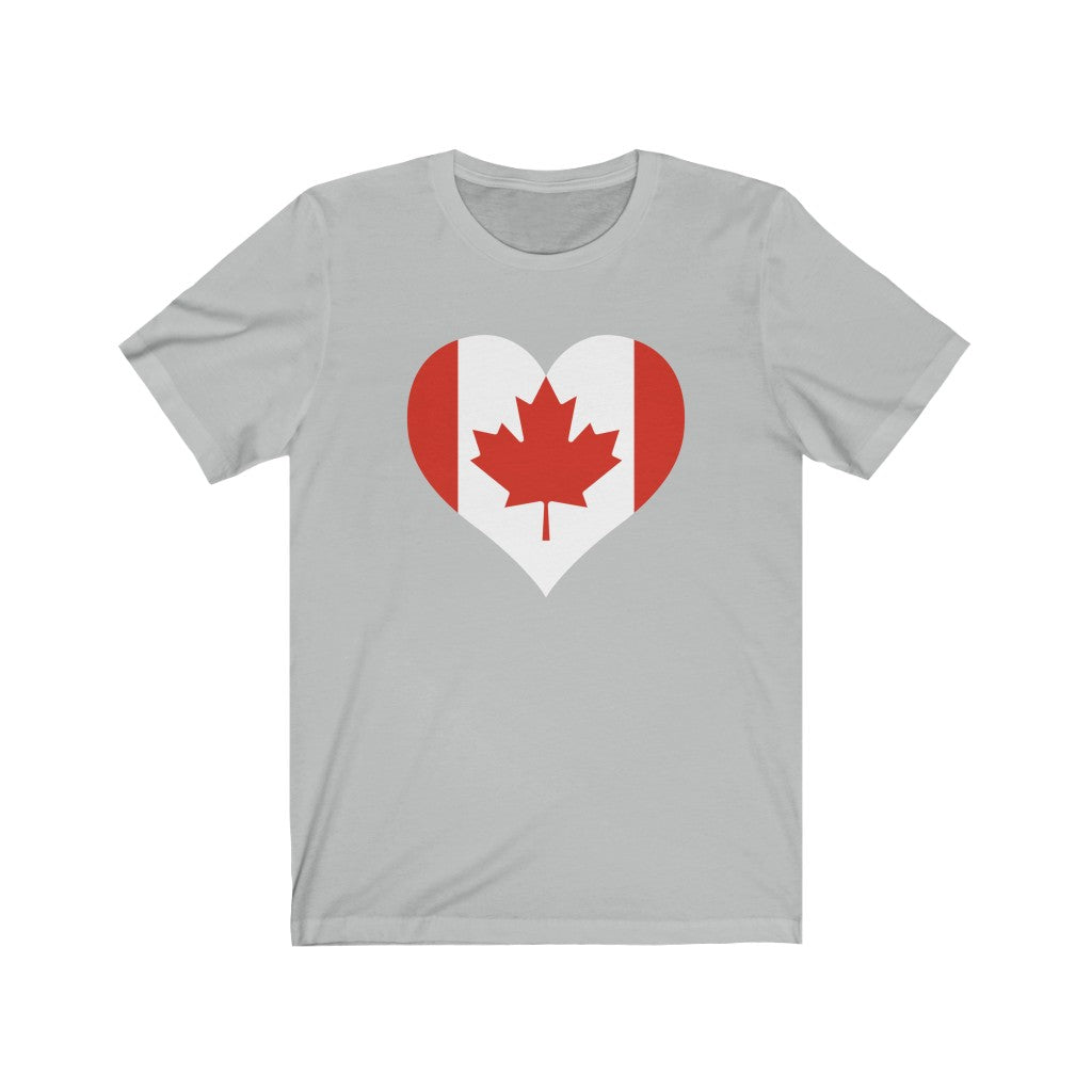 Canada Heart Flag Premium Tee - Unisex