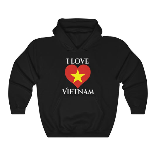 Vietnam Heart Flag Hoodie Sweatshirt 2 - Unisex