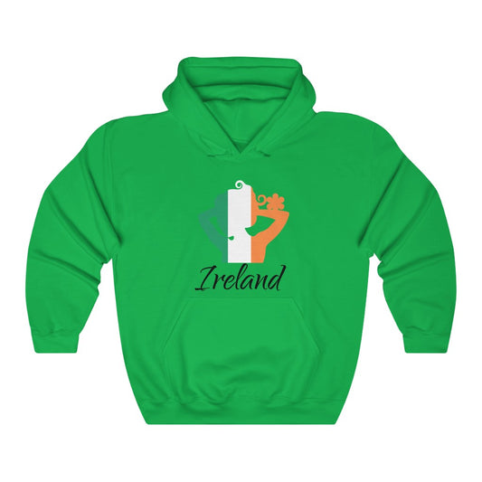 Ireland Lady Flag Hoodie Sweatshirt 1 - Unisex