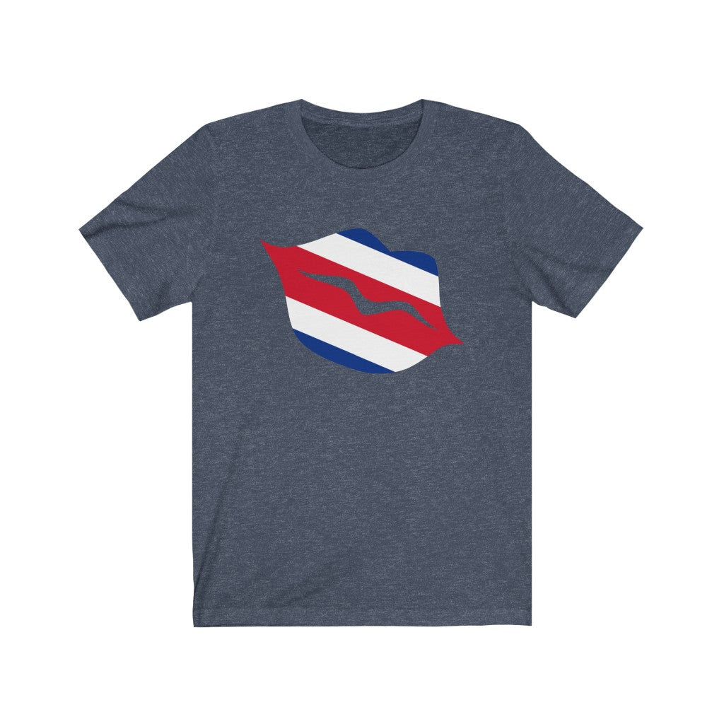 Costa Rica Lips Flag Premium Tee - Unisex