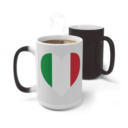 Italy Heart Color Changing Mug