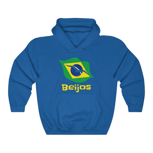 Brazil (Beijos) Lips Flag Hooded Sweatshirt 1a - Unisex