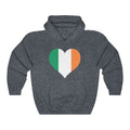 Ireland Heart Flag Hoodie Sweatshirt - Unisex