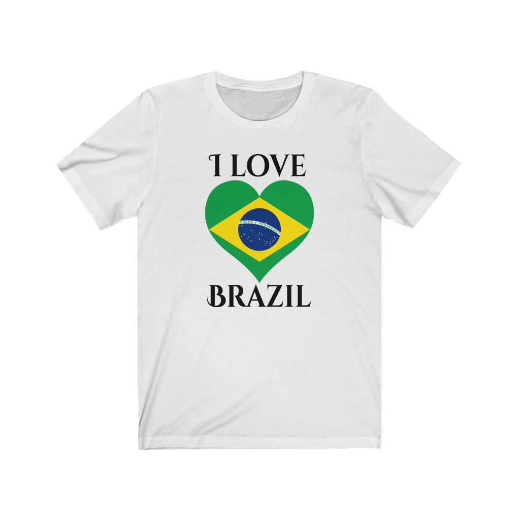Brazil Heart Flag Premium Tee 1 - Unisex