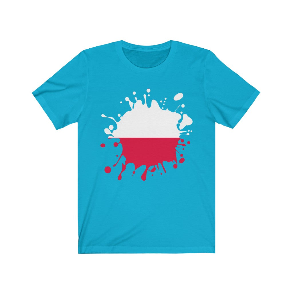 Poland Splat Flag Premium Tee - Unisex