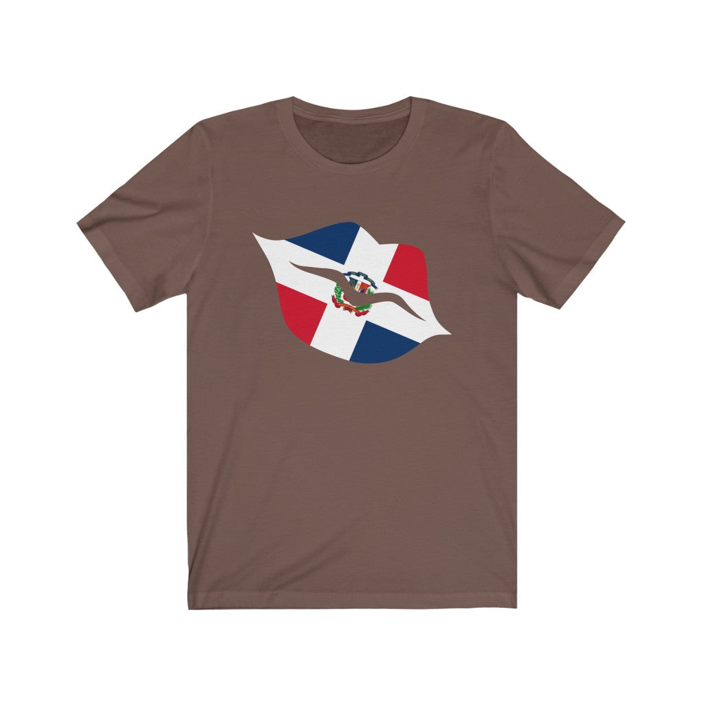 Dominican Republic Lips Flag Premium Tee - Unisex