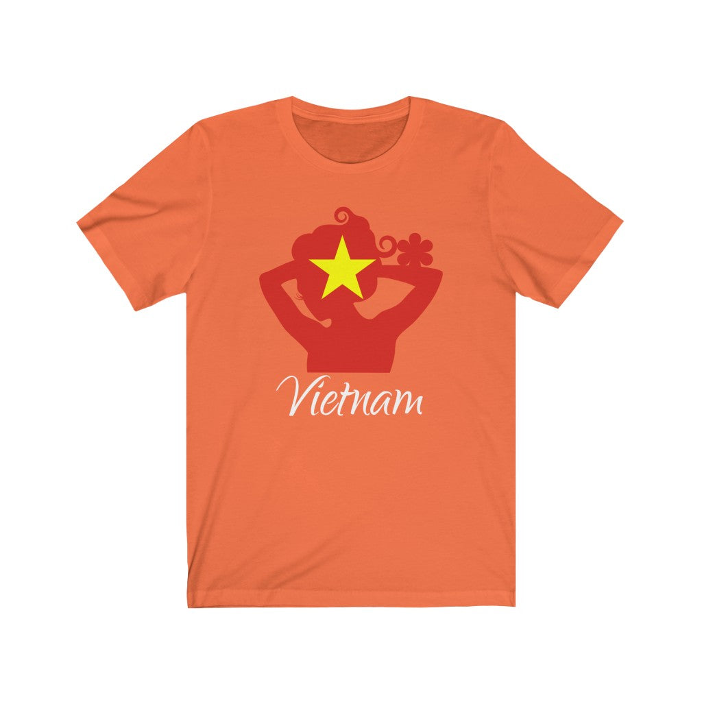 Vietnam Lady Flag Premium Tee 2 - Unisex