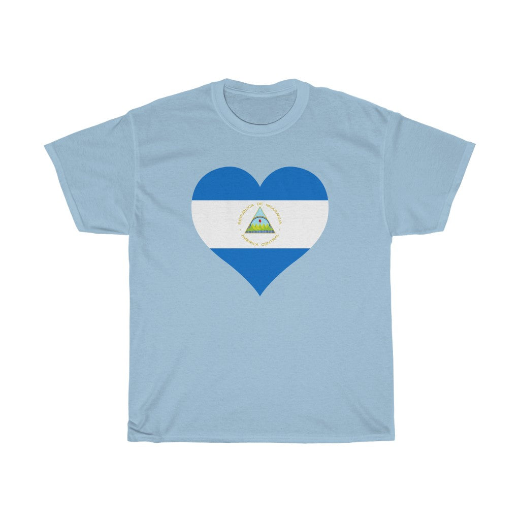 Nicaragua Heart Flag Standard Tee - Unisex