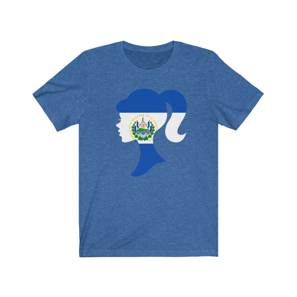 El Salvador Girl Flag Premium Tee - Unisex