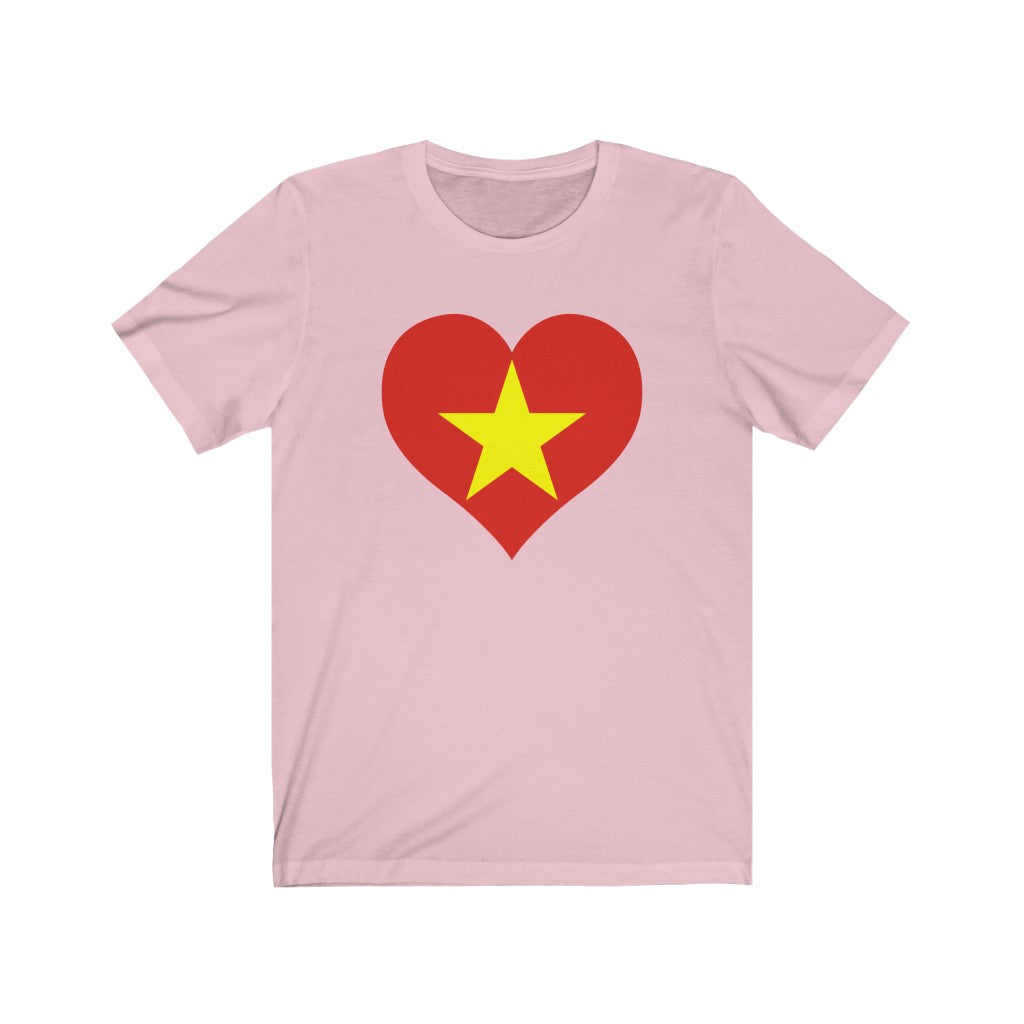 Vietnam Heart Flag Premium Tee - Unisex