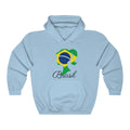 Brazil (Brasil) Girl Flag Hoodie Sweatshirt 1 - Unisex