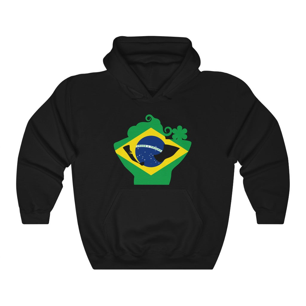 Brazil Lady Flag Hoodie Sweatshirt - Unisex
