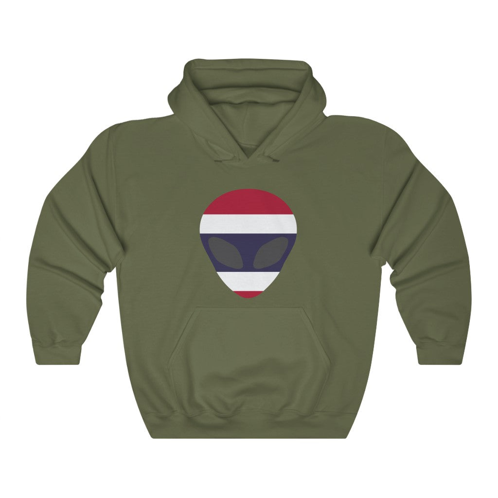 Thailand Alien Flag Hoodie Sweatshirt - Unisex