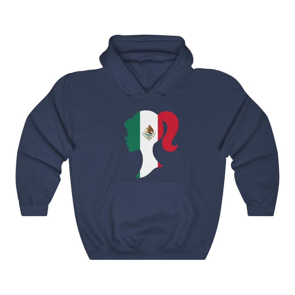 Mexico Girl Flag Hoodie Sweatshirt - Unisex