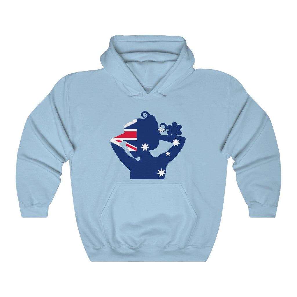 Australia Lady Flag Hoodie Sweatshirt - Unisex