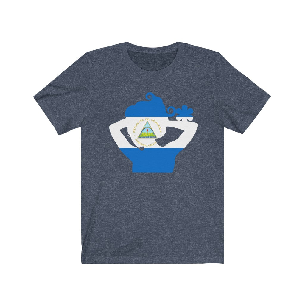 Nicaragua Lady Flag Premium Tee - Unisex