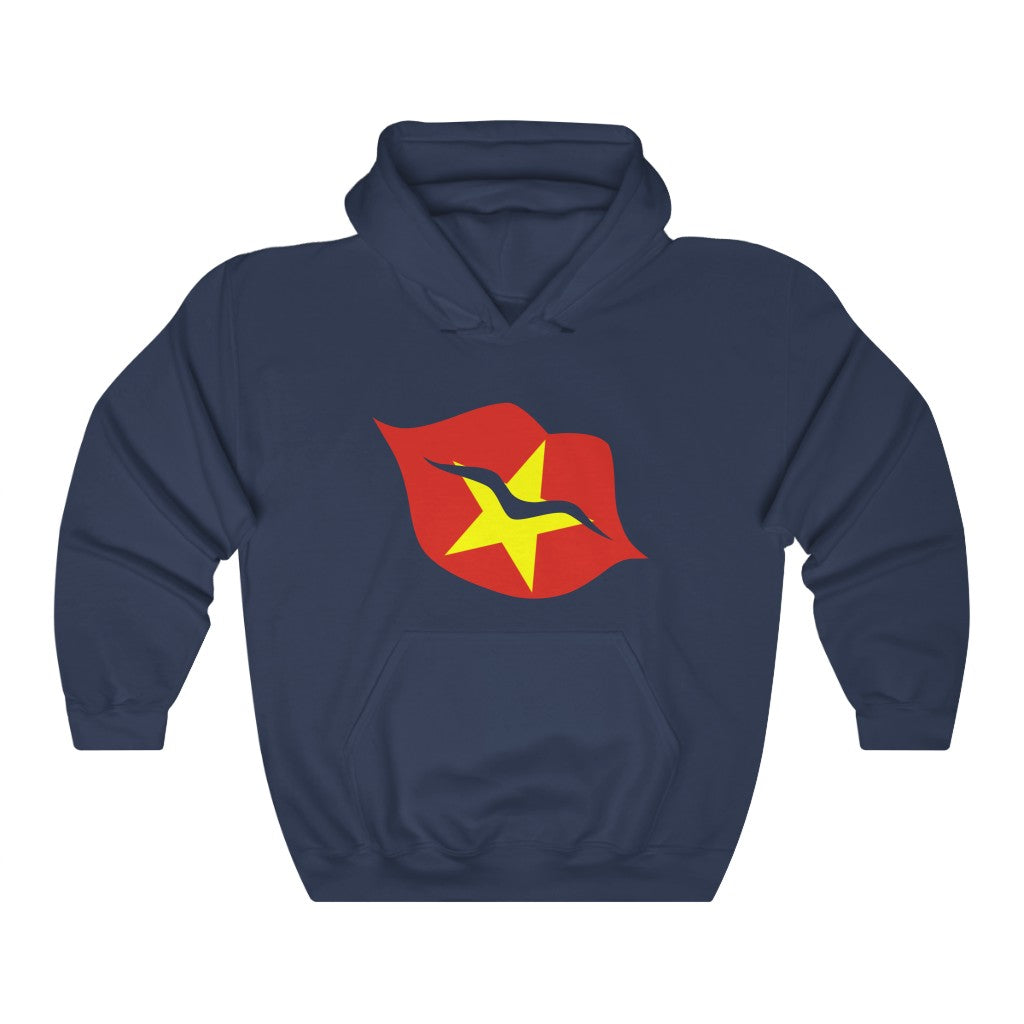 Vietnam Lips Flag Hoodie Sweatshirt - Unisex
