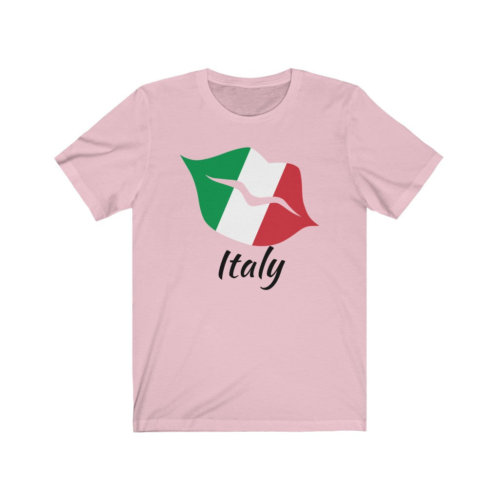 Italy Lips Flag Premium Tee 1 - Unisex