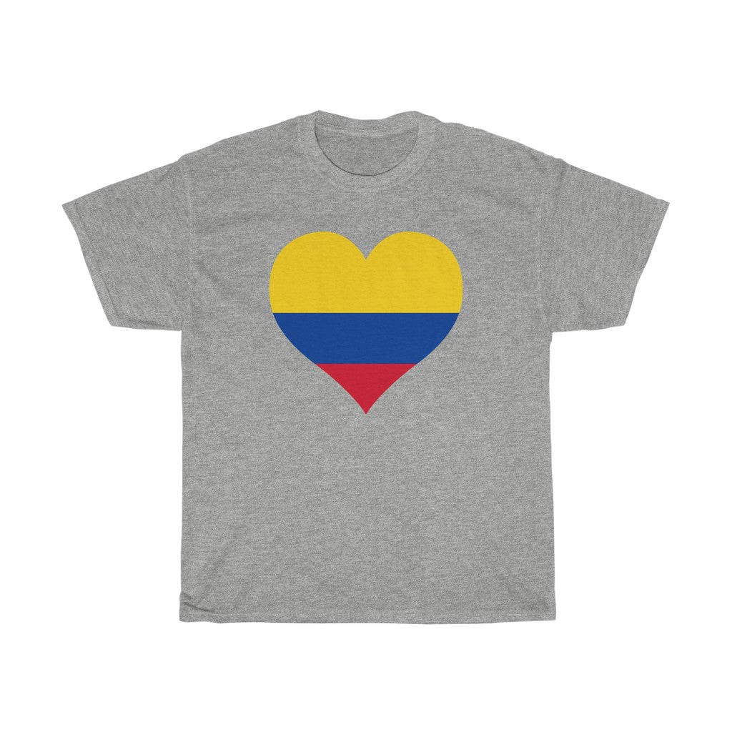 Colombia Heart Flag Standard Tee - Unisex