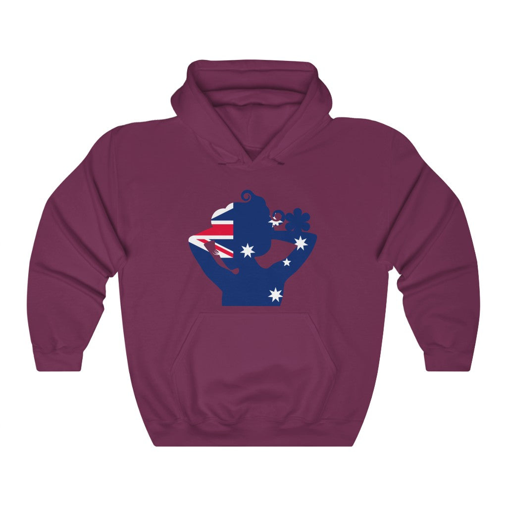 Australia Lady Flag Hoodie Sweatshirt - Unisex