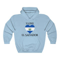 El Salvador Heart Flag Hoodie Sweatshirt 1 - Unisex