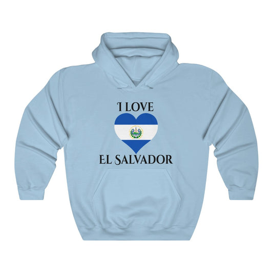 El Salvador Heart Flag Hoodie Sweatshirt 1 - Unisex