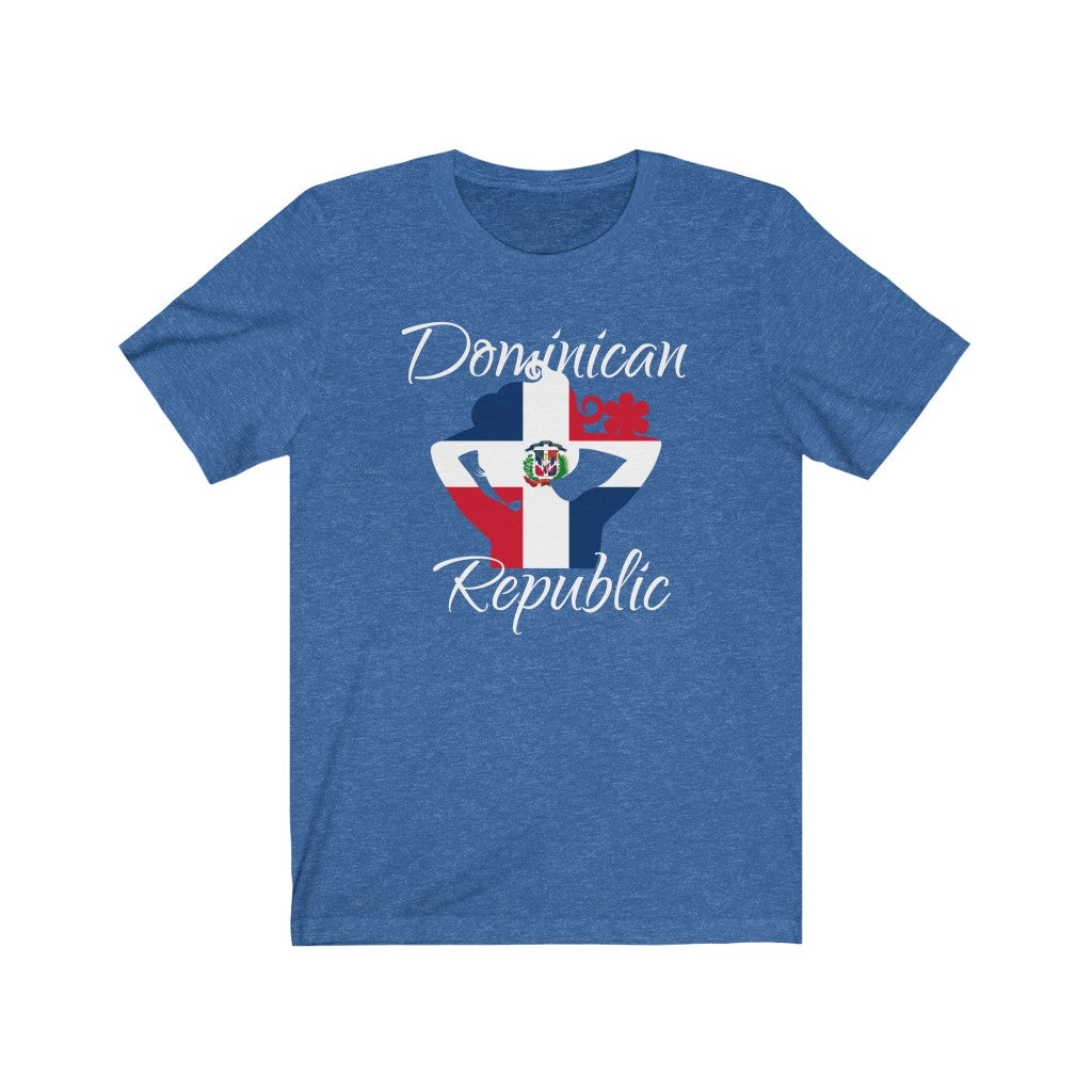 Dominican Republic Lady Flag Premium Tee 2 - Unisex