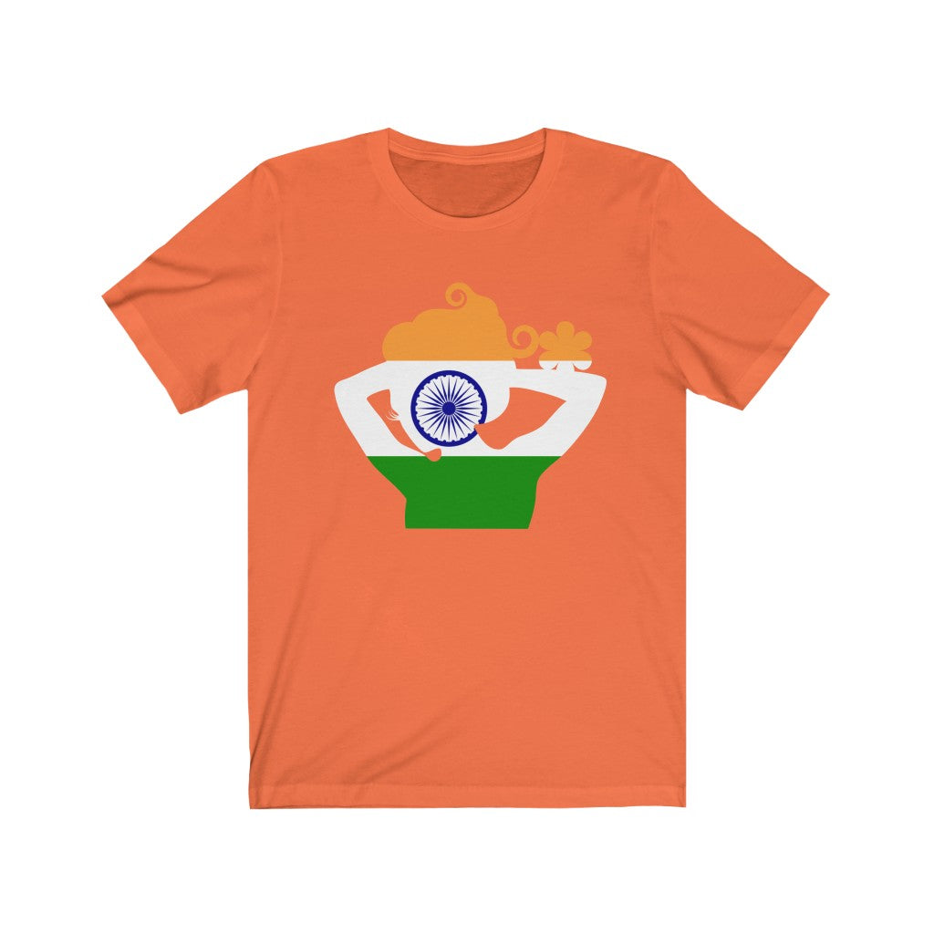 India Lady Flag Premium Tee - Unisex