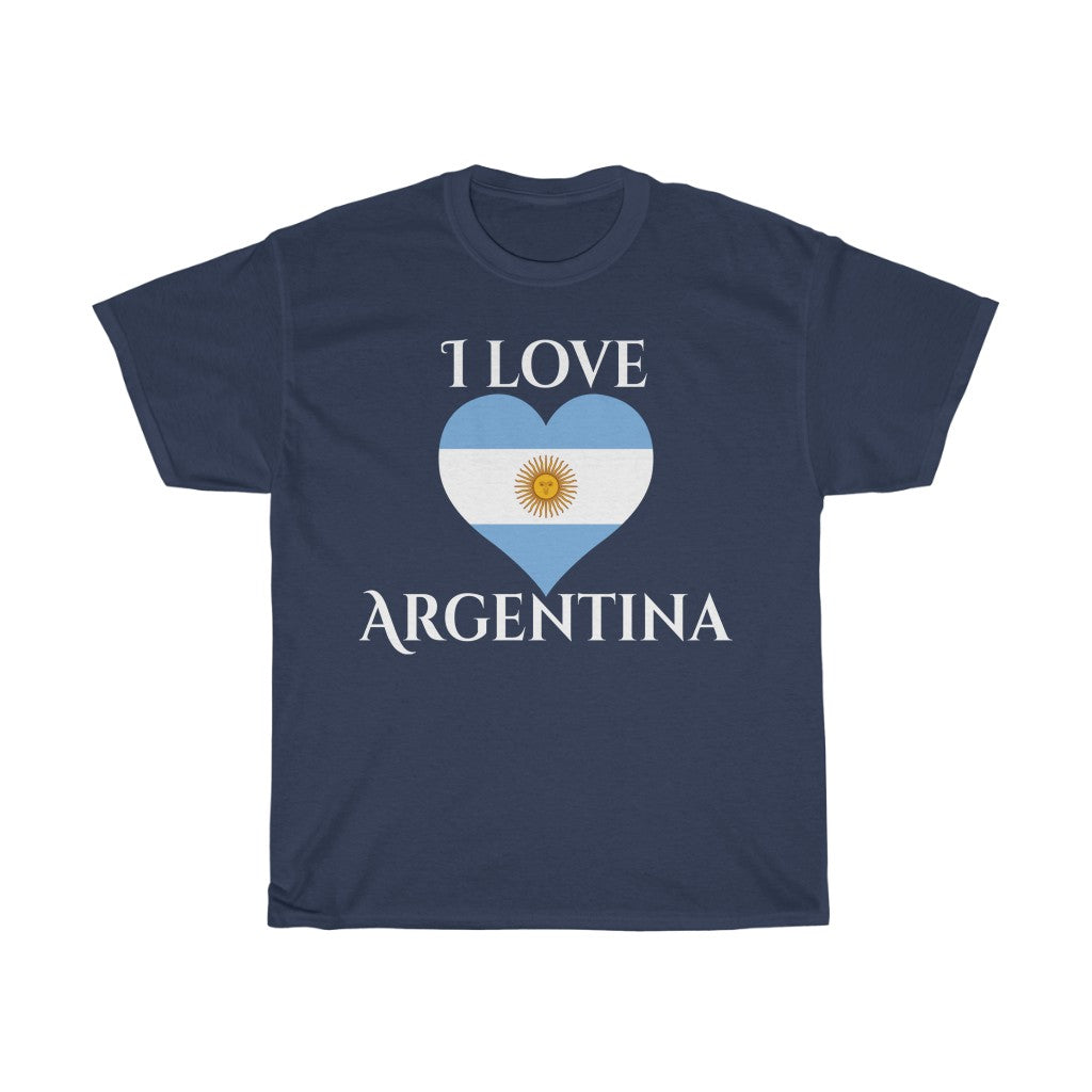 Argentina Heart Flag Standard Tee 2 - Unisex