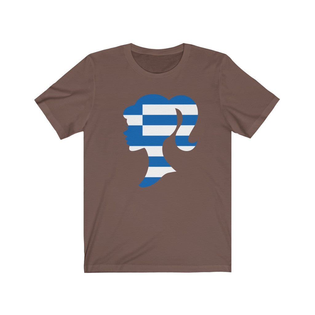 Greece Girl Flag Premium Tee - Unisex