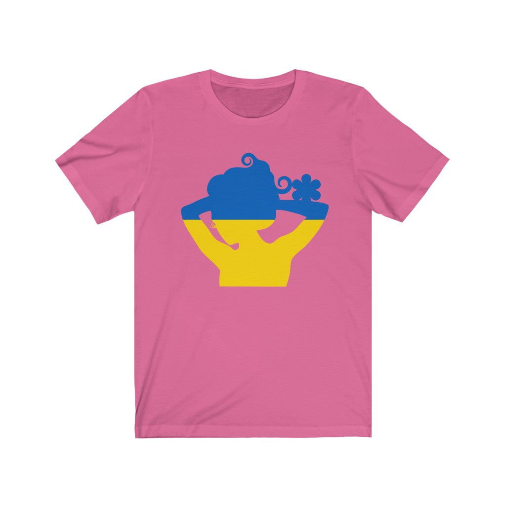 Ukraine Lady Flag Premium Tee - Unisex