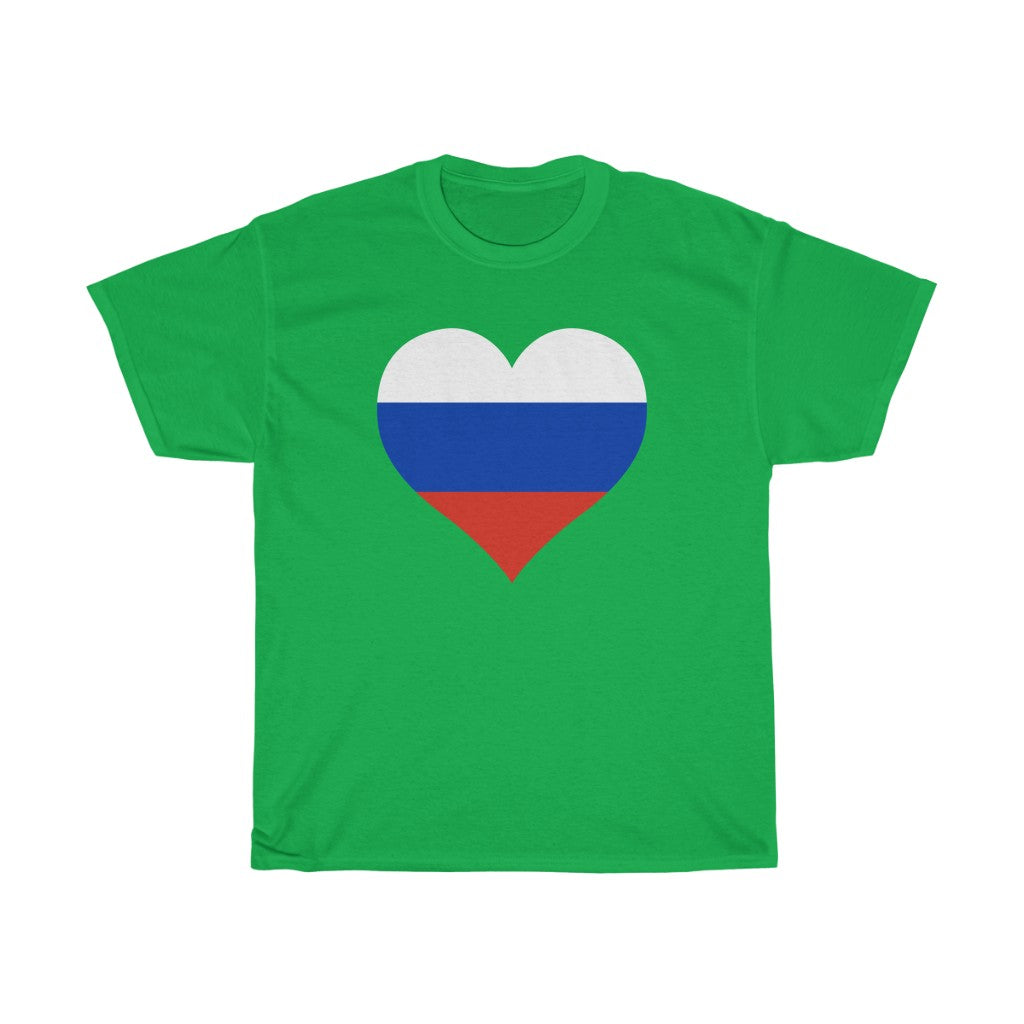 Russia Heart Flag Standard Tee - Unisex