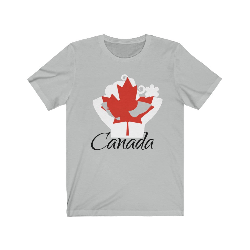 Canada Lady Flag Premium Tee 1 - Unisex