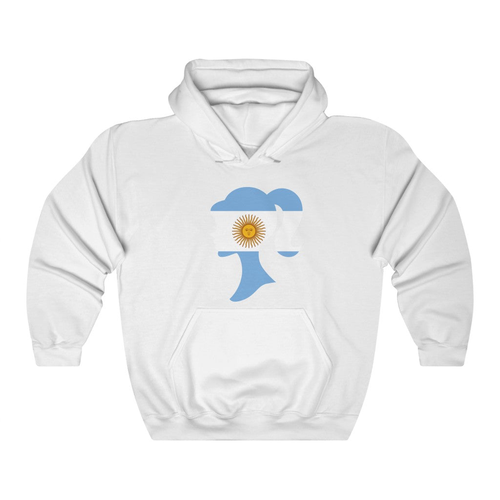 Argentina Girl Flag Hoodie Sweatshirt - Unisex